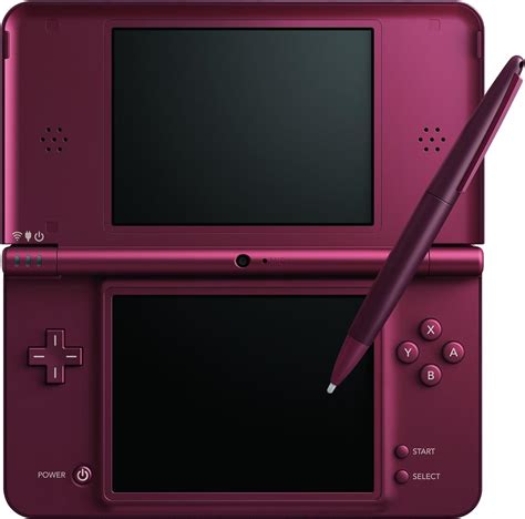 a brushed silver, and the lid is a nice glossy black. . Dsi xl burgundy